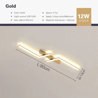 Plafonnier LED Moderne pour Salon, Salle À Manger, Chambre Principale et Bureau - Or et Noir | Marco Lucetti