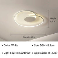 Plafonnier LED Moderne pour Salon, Salle à Manger et Chambre | Marco Lucetti