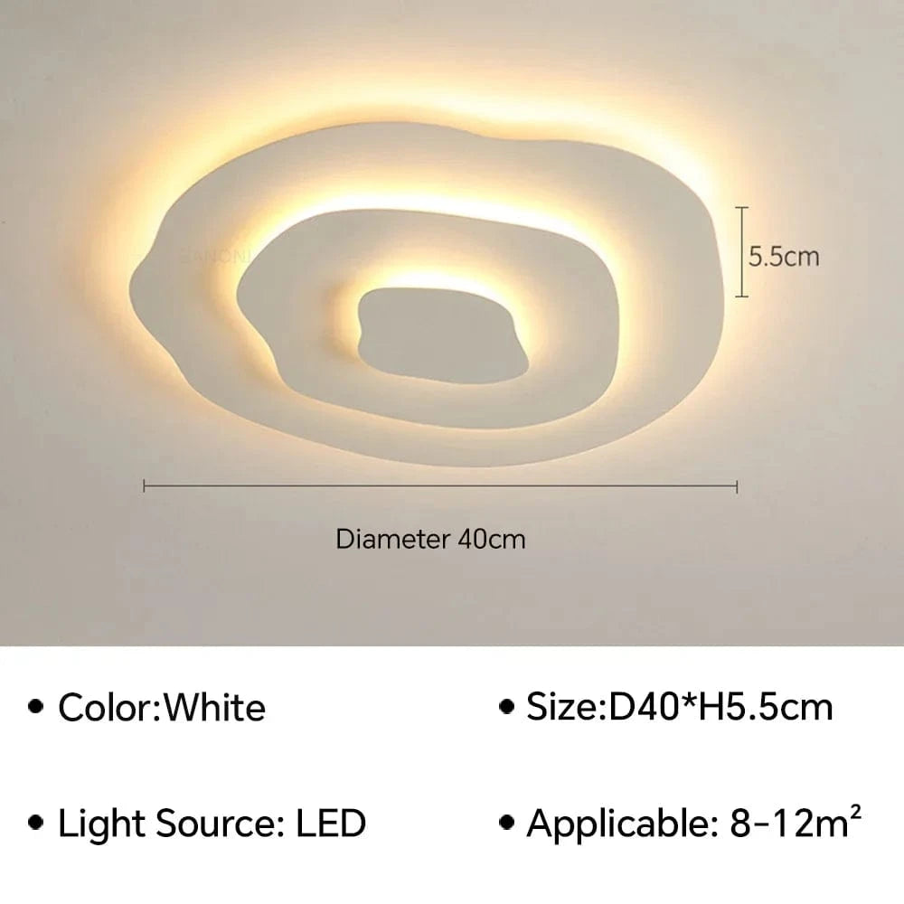 Plafonnier LED moderne pour toutes les pièces de votre foyer | Marco Lucetti Type A 40CM / Gradation continue (RC)