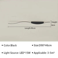 Plafonnier LED moderne pour un éclairage élégant dans votre intérieur | Marco Lucetti TypeA 90CM / Gradation continue (RC)