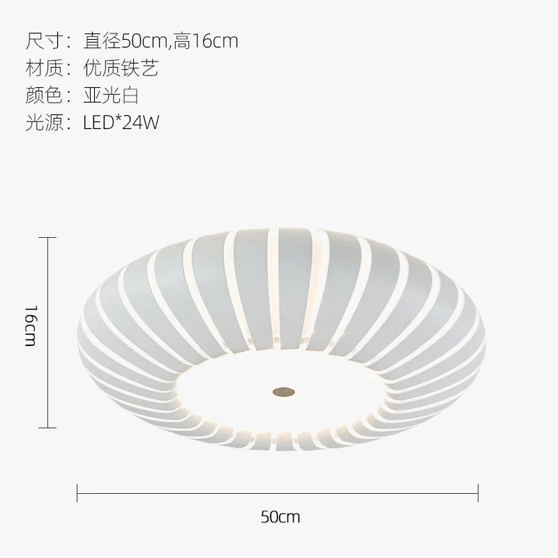 Plafonnier LED moderne pour une chambre chaleureuse et créative | Marco Lucetti