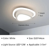Plafonnier LED moderne pour une déco intérieure tendance | Marco Lucetti Blanc A D20cm / Blanc froid (pas de RC)