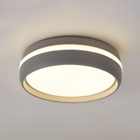 Plafonnier LED moderne rond Mibarri | Marco Lucetti Gris / Chaude