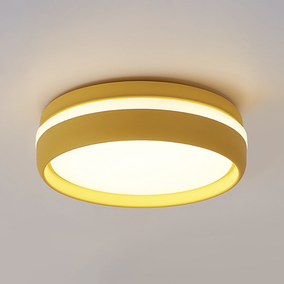 Plafonnier LED moderne rond Mibarri | Marco Lucetti Jaune / Chaude