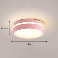 Plafonnier LED moderne rond Mibarri | Marco Lucetti Rose / Chaude