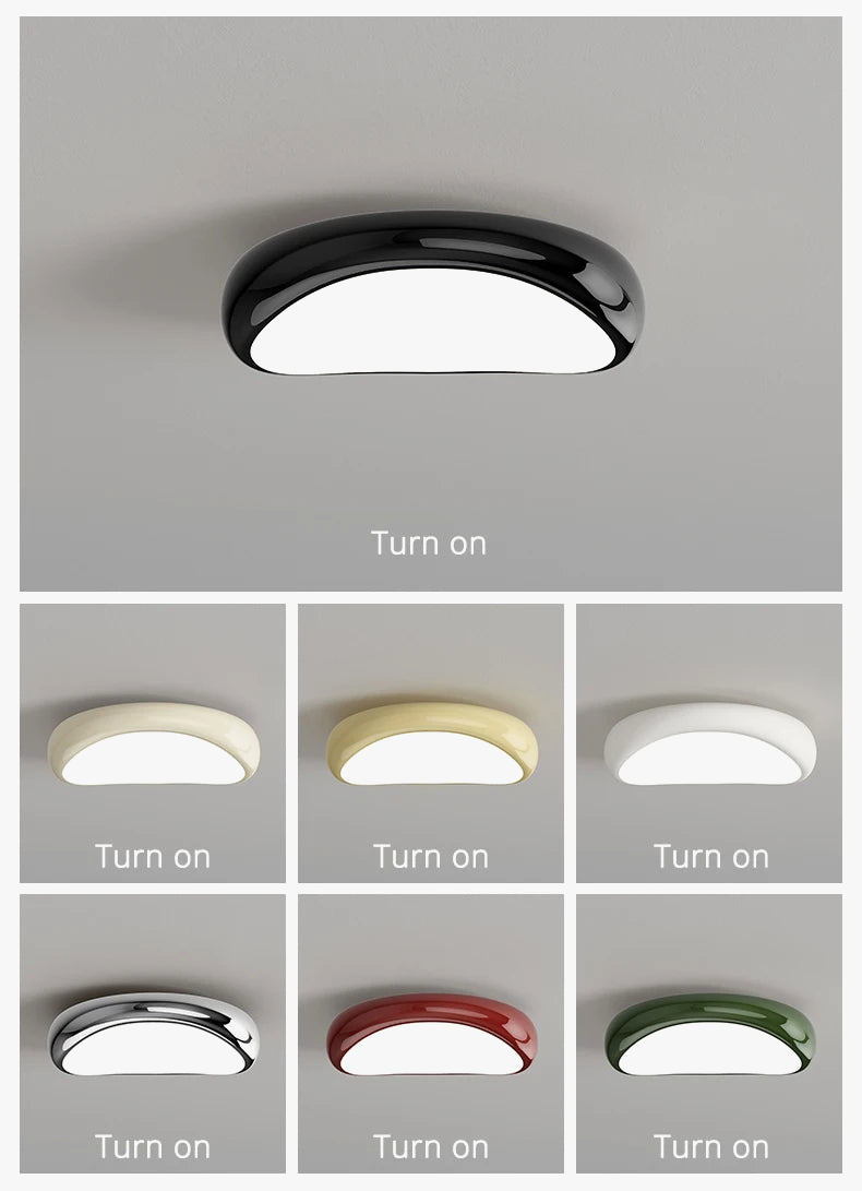 Plafonnier LED moderne rond pour éclairage domestique à montage en surface