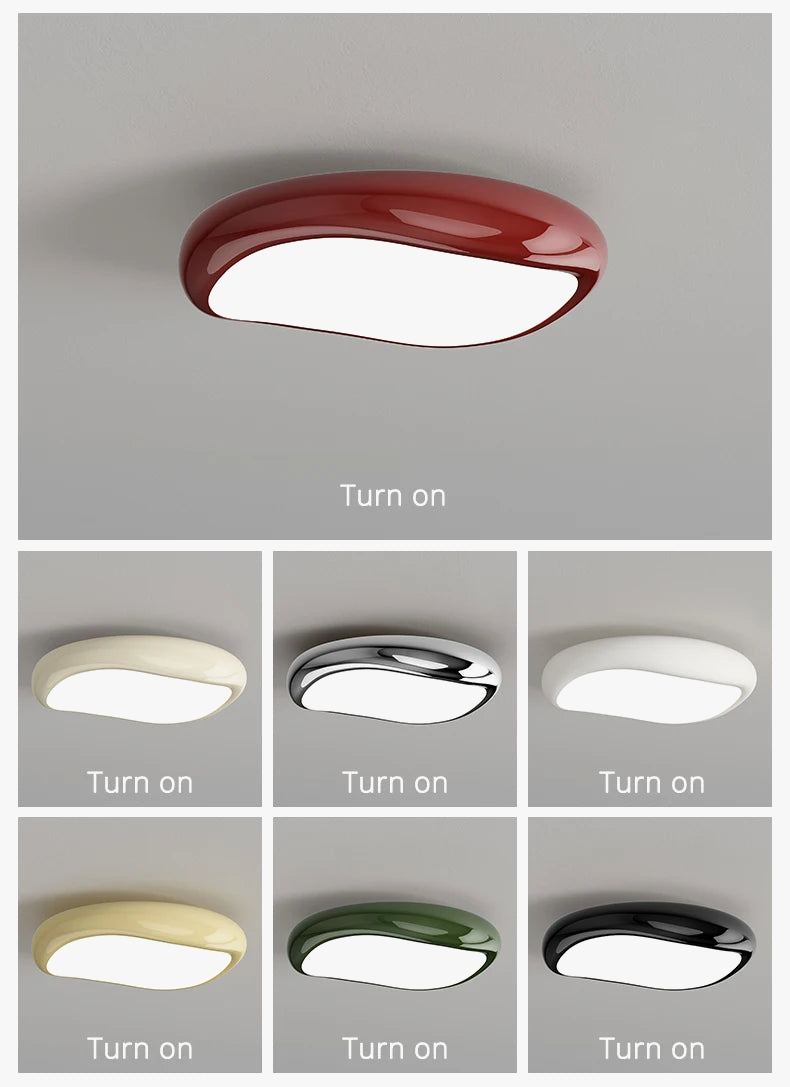 Plafonnier LED moderne rond pour éclairage domestique à montage en surface