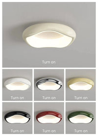 Plafonnier LED moderne rond pour éclairage domestique à montage en surface | Marco Lucetti E2515 / Trois couleurs / BLANC