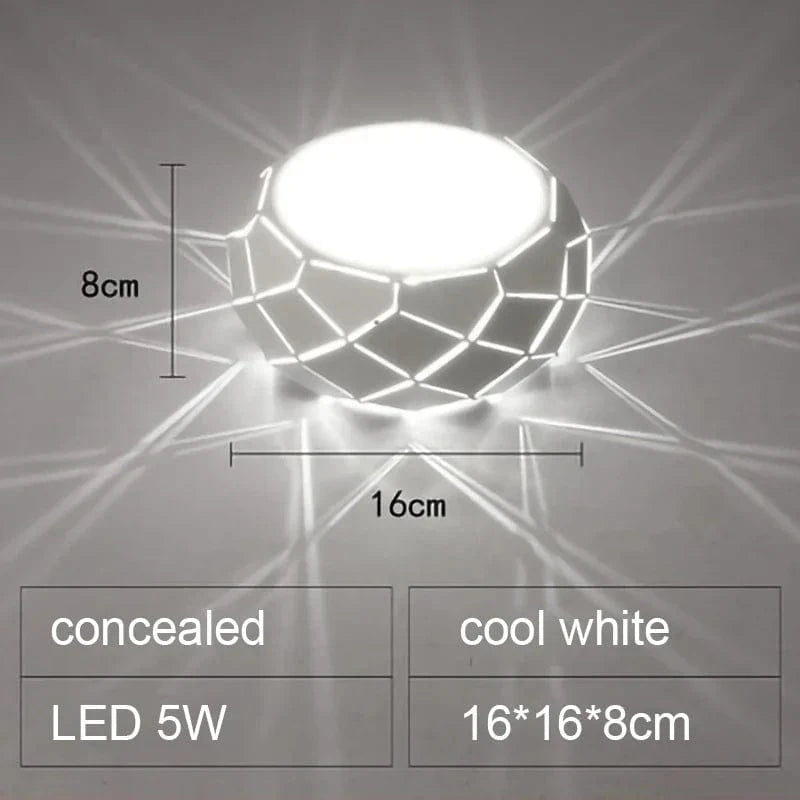 Plafonnier LED moderne - SimpliLED 5W 12W | Marco Lucetti Caché 16 cm cool