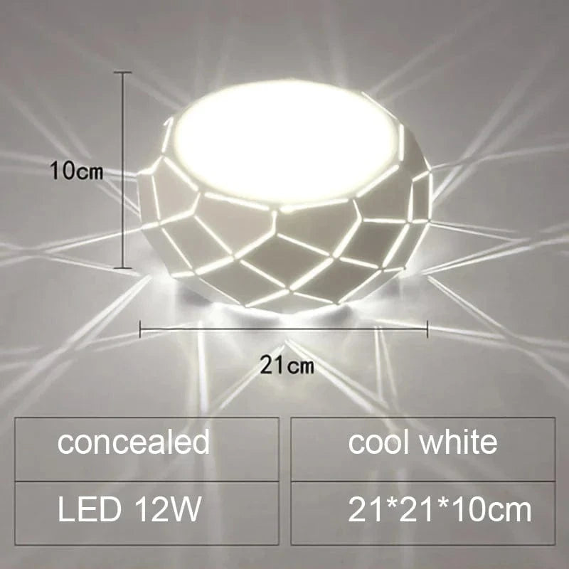 Plafonnier LED moderne - SimpliLED 5W 12W | Marco Lucetti Caché 21 cm cool