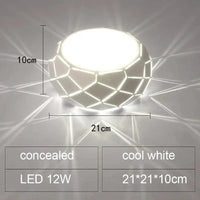 Plafonnier LED moderne - SimpliLED 5W 12W | Marco Lucetti Caché 21 cm cool