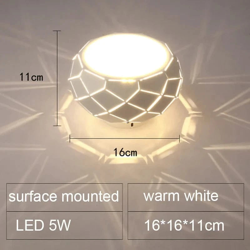 Plafonnier LED moderne - SimpliLED 5W 12W | Marco Lucetti Surface 16 cm chaude