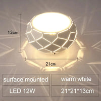 Plafonnier LED moderne - SimpliLED 5W 12W | Marco Lucetti Surface 21 cm chaude