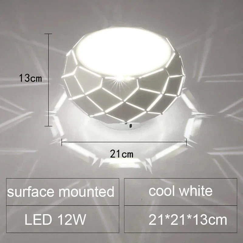 Plafonnier LED moderne - SimpliLED 5W 12W | Marco Lucetti Surface 21 cm fraîche