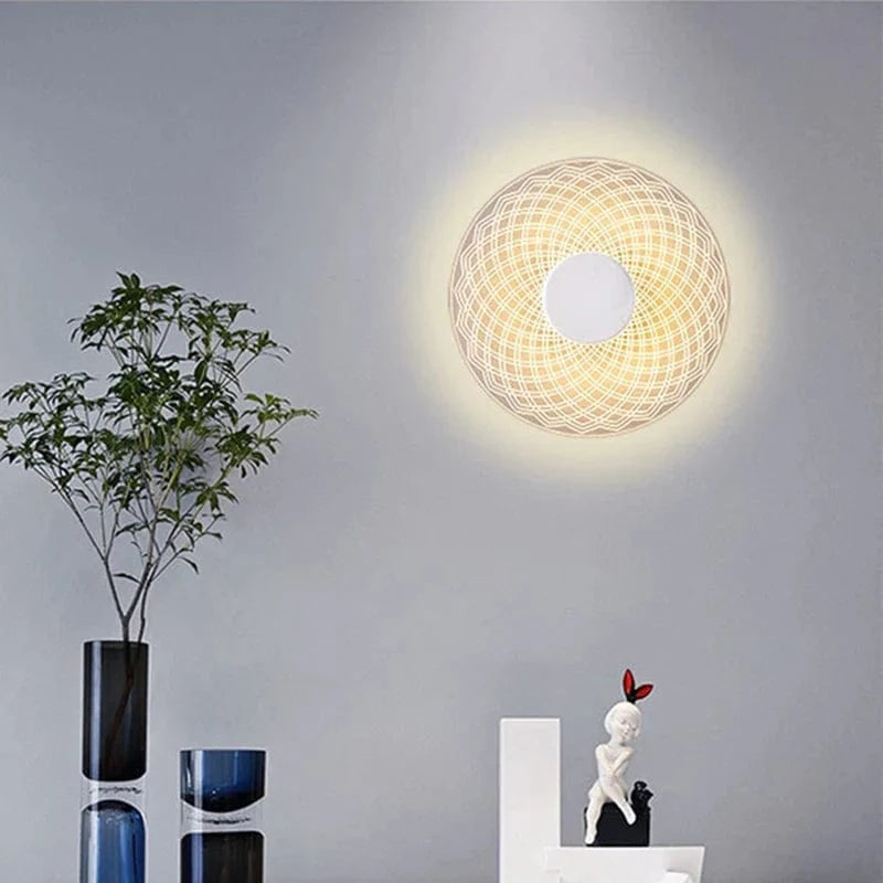 Plafonnier LED Moderne Ultra-mince pour Salon, Porche, Balcon, Couloir et Allée - Lustre Acrylique Brillant | Marco Lucetti