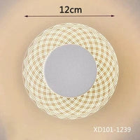 Plafonnier LED Moderne Ultra-mince pour Salon, Porche, Balcon, Couloir et Allée - Lustre Acrylique Brillant | Marco Lucetti Modèle C / Blanc chaud