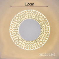 Plafonnier LED Moderne Ultra-mince pour Salon, Porche, Balcon, Couloir et Allée - Lustre Acrylique Brillant | Marco Lucetti Style D / Blanc chaud