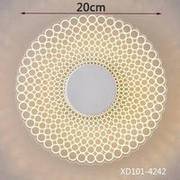 Plafonnier LED Moderne Ultra-mince pour Salon, Porche, Balcon, Couloir et Allée - Lustre Acrylique Brillant | Marco Lucetti Style J / Blanc chaud