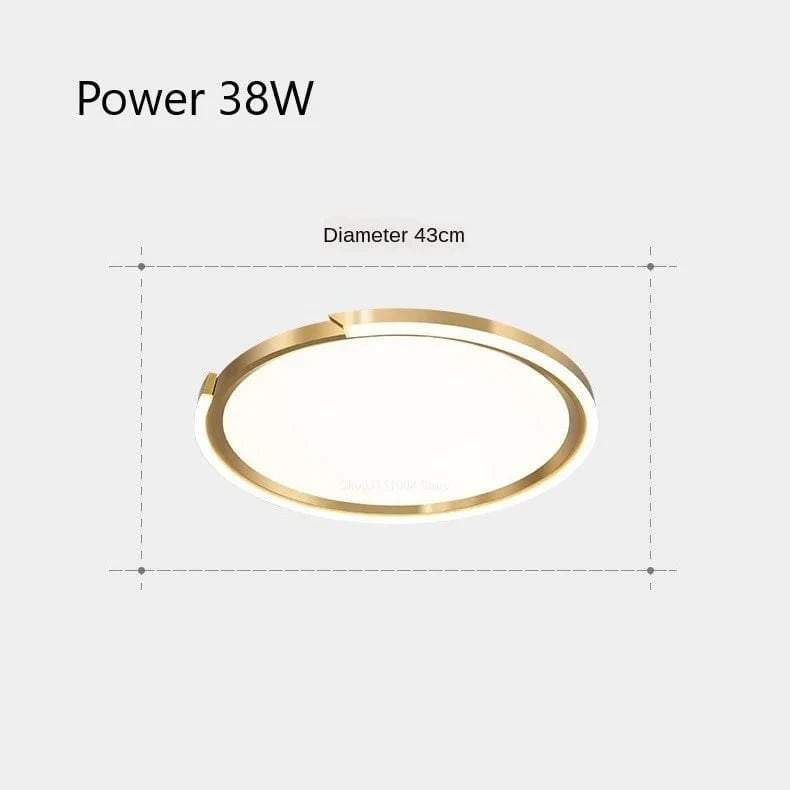 Plafonnier LED modernes nordiques simples - Rondes | Marco Lucetti Diamètre 43cm / Gradation à distance