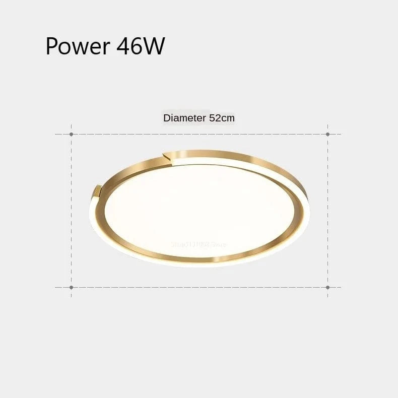 Plafonnier LED modernes nordiques simples - Rondes | Marco Lucetti Diamètre 52cm / Lumière blanche
