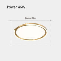 Plafonnier LED modernes nordiques simples - Rondes | Marco Lucetti Diamètre 52cm / Lumière blanche