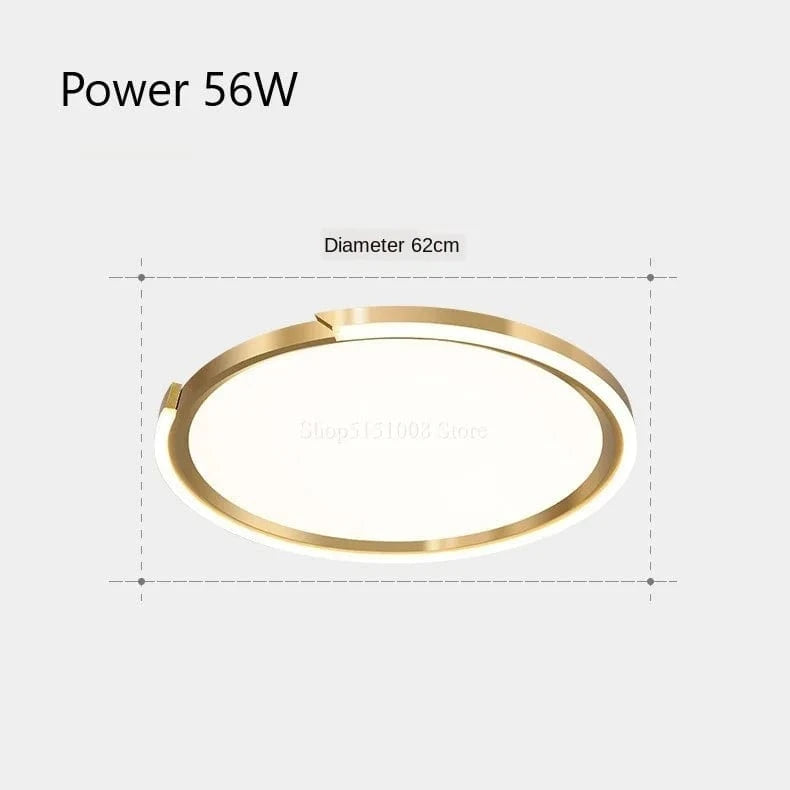 Plafonnier LED modernes nordiques simples - Rondes | Marco Lucetti Diamètre 62cm / Lumière blanche