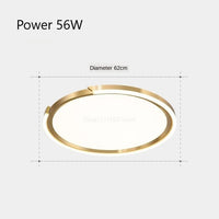 Plafonnier LED modernes nordiques simples - Rondes | Marco Lucetti Diamètre 62cm / Lumière blanche