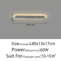 Plafonnier LED Montage en Surface pour Salon et Chambre | Marco Lucetti