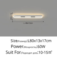 Plafonnier LED Montage en Surface pour Salon et Chambre | Marco Lucetti