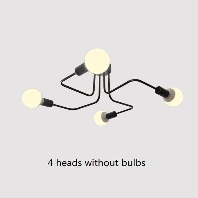 Plafonnier LED Multi-Bras | Marco Lucetti 4 lampes