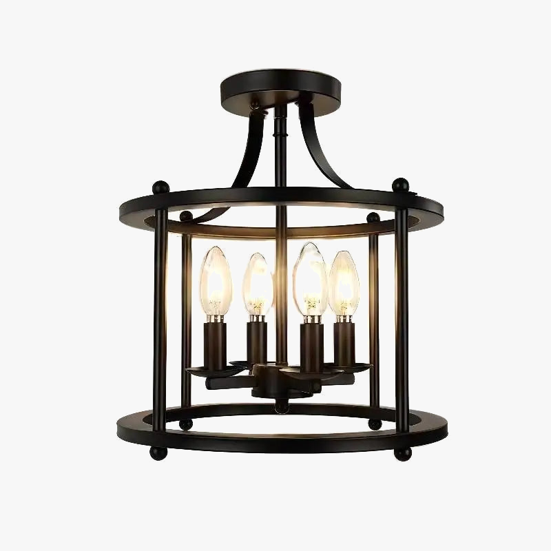 Plafonnier LED Industriel Rétro Américain Multi-têtes