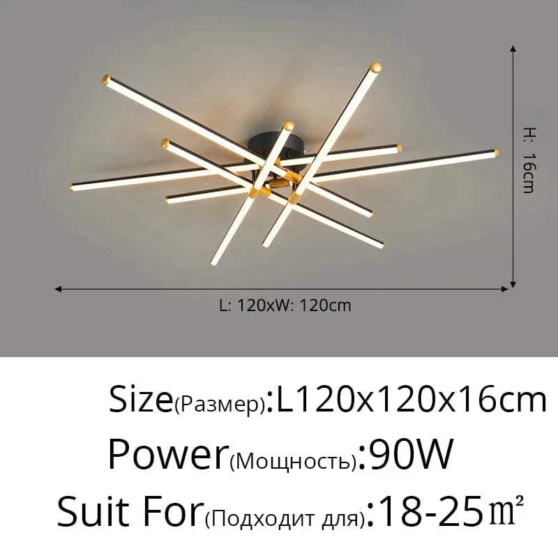 Plafonnier LED Multifonction | Marco Lucetti B 120 cm
