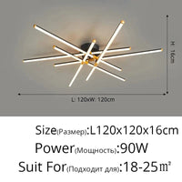 Plafonnier LED Multifonction | Marco Lucetti B 120 cm
