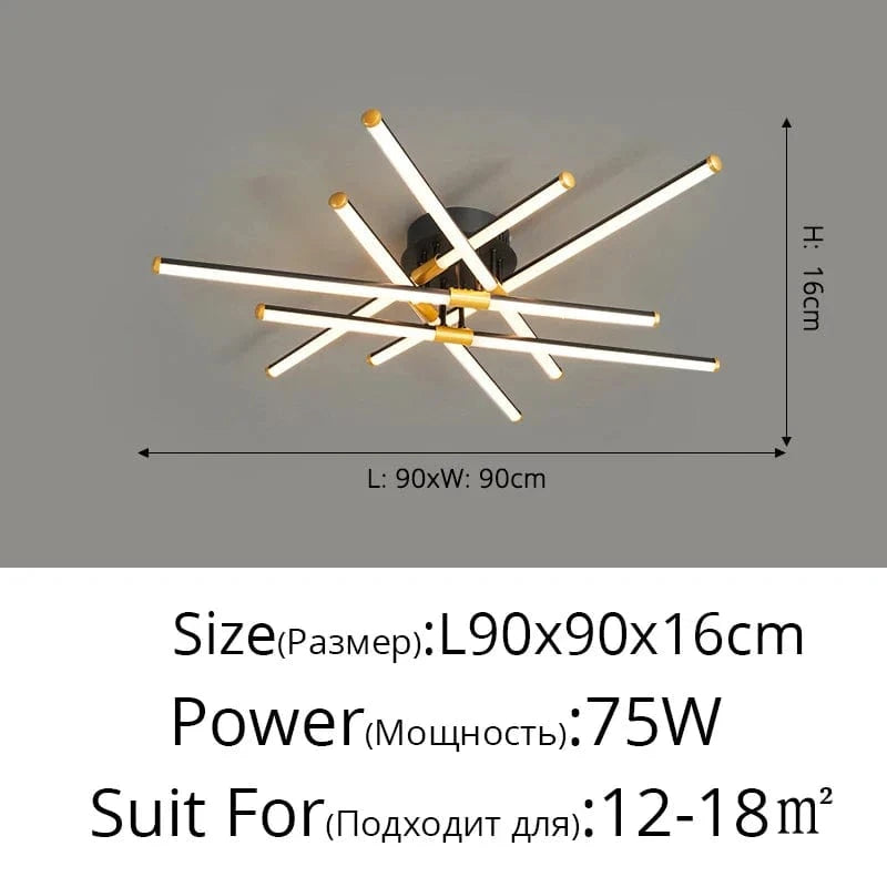 Plafonnier LED Multifonction | Marco Lucetti B 90 cm
