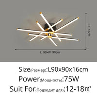 Plafonnier LED Multifonction | Marco Lucetti B 90 cm