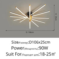 Plafonnier LED Multifonction | Marco Lucetti C 106 cm