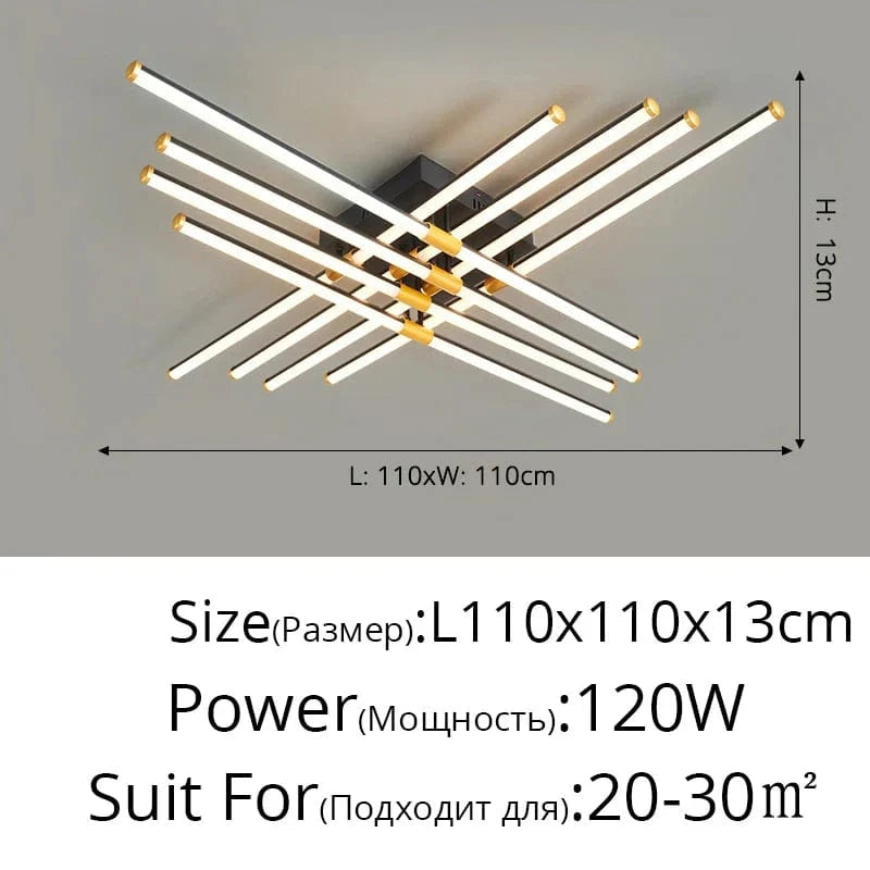 Plafonnier LED Multifonction | Marco Lucetti Un 110cm