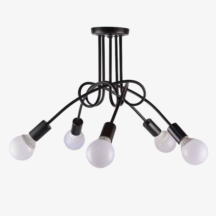Plafonnier LED Multispot en Métal | Marco Lucetti Noir