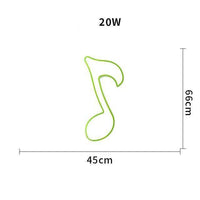 Plafonnier LED Music Notes pour Enfant | Marco Lucetti Vert