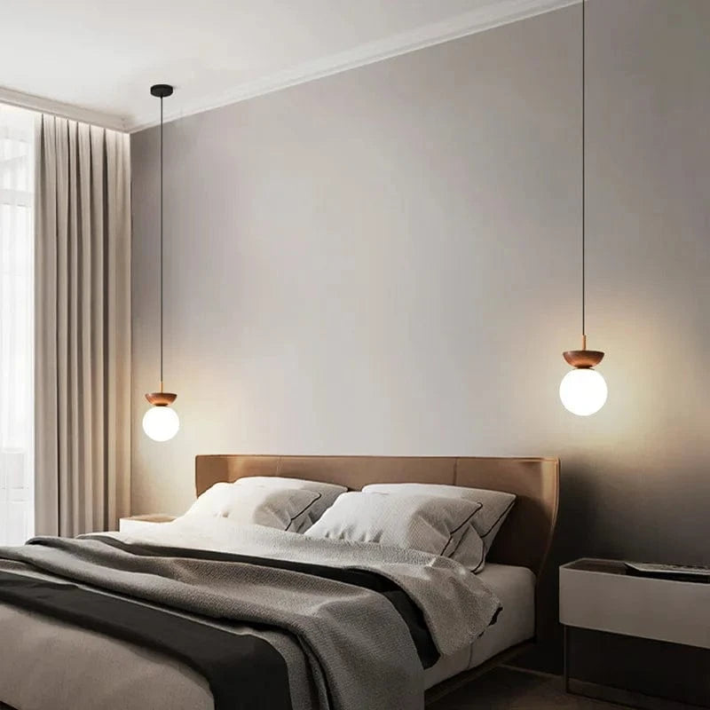 Plafonnier LED "Naturel Nordique" avec Abat-jour en Verre | Marco Lucetti