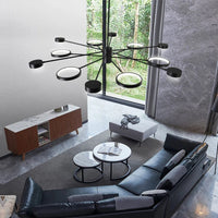 Plafonnier LED Noir à Multi-Têtes | Marco Lucetti