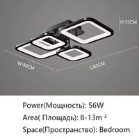 Plafonnier LED noir - Éclairage de plafond moderne | Marco Lucetti
