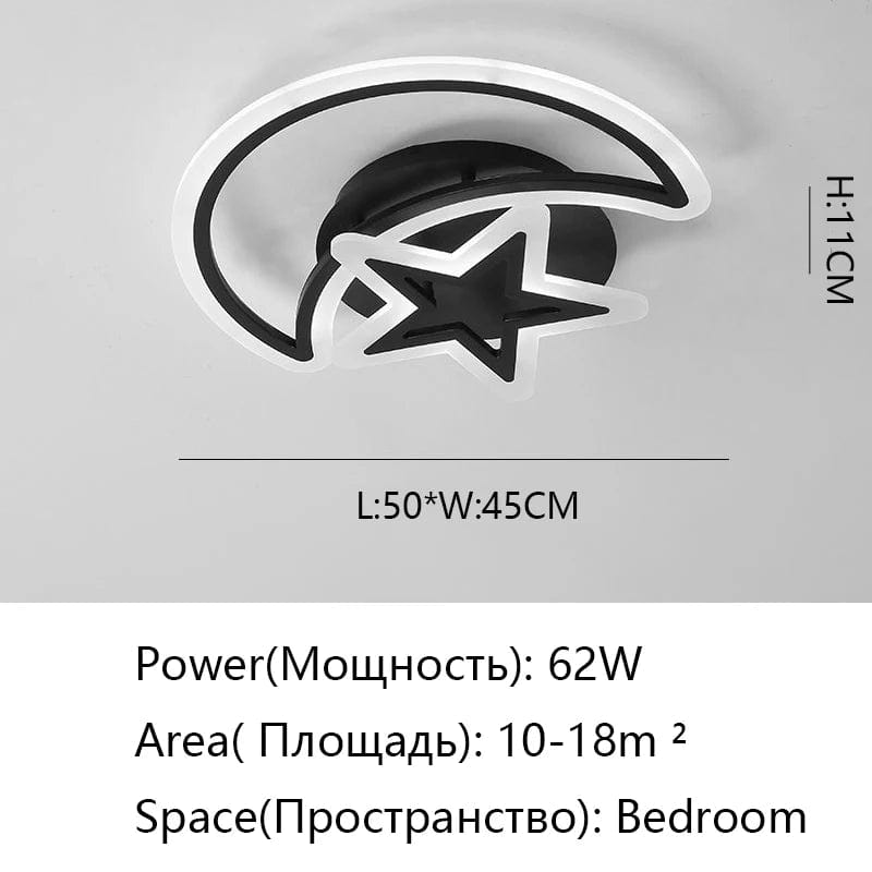 Plafonnier LED noir - Éclairage de plafond moderne | Marco Lucetti