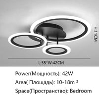 Plafonnier LED noir - Éclairage de plafond moderne | Marco Lucetti