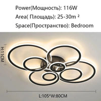 Plafonnier LED noir - Éclairage de plafond moderne | Marco Lucetti Tête ronde 8 / Modifiable pas de télécommande