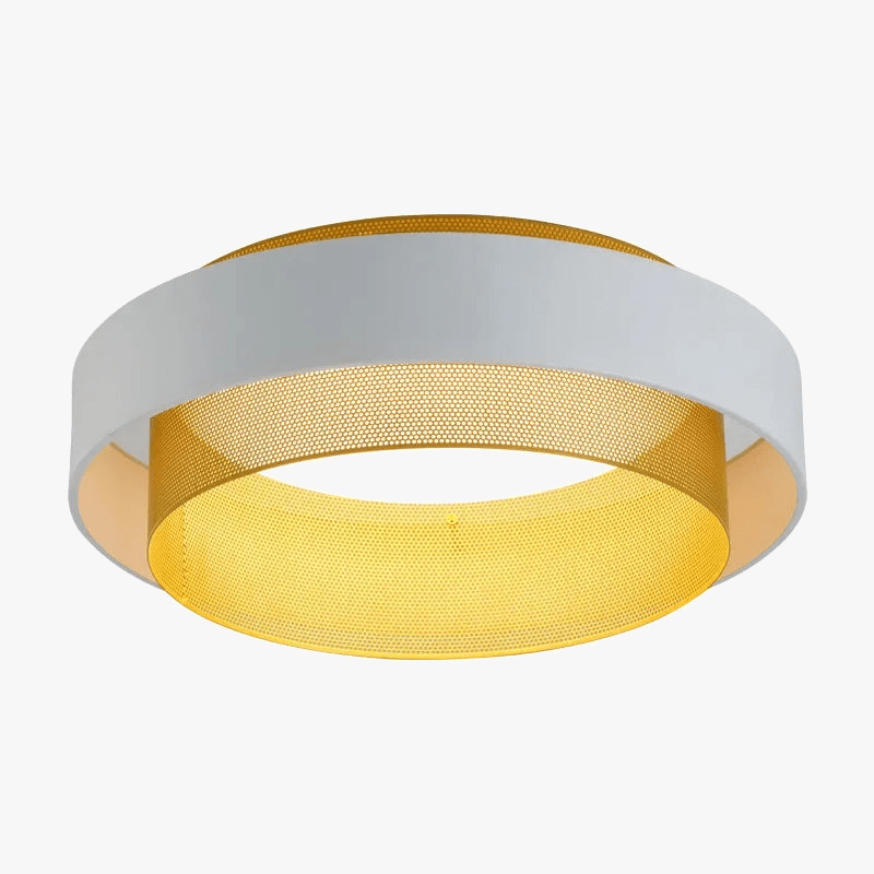 Plafonnier LED Noir en Métal Circulaire | Marco Lucetti