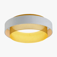 Plafonnier LED Noir en Métal Circulaire | Marco Lucetti