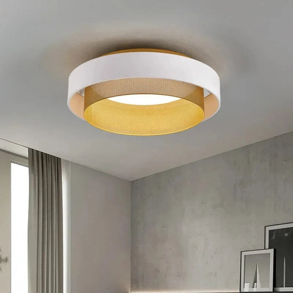 Plafonnier LED Noir en Métal Circulaire | Marco Lucetti