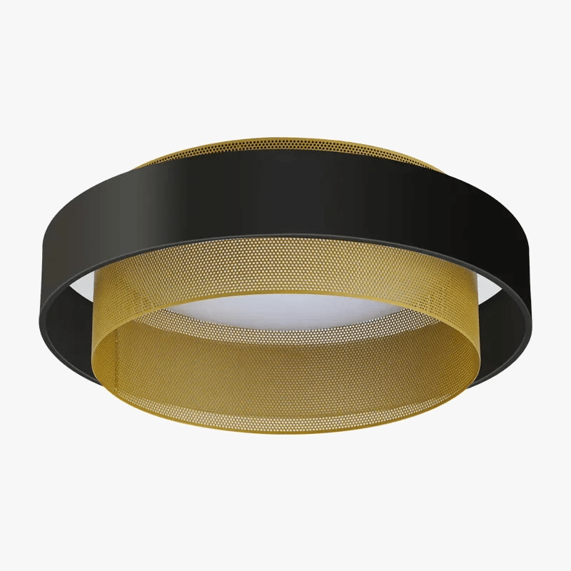 Plafonnier LED Noir en Métal Circulaire | Marco Lucetti