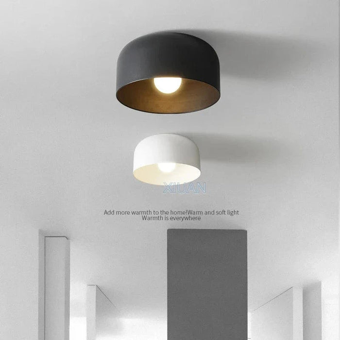 Plafonnier LED noir et blanc moderne  pour balcon, allée, hôtel et couloir | Marco Lucetti